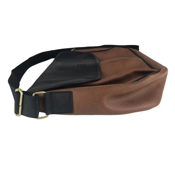 Alba Crossbody Handbag Womens Brown Black Leather Adjustable Strap Classic - Picture 6 of 10